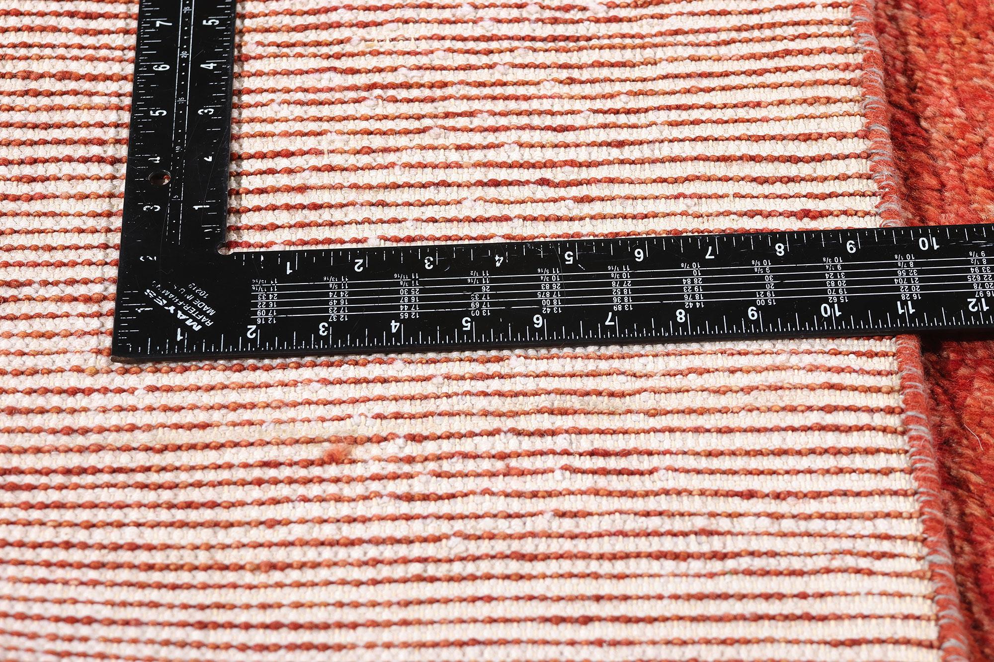 New Diamonds Contemporary Red Moroccan Area Rug In New Condition For Sale In Dallas, TX