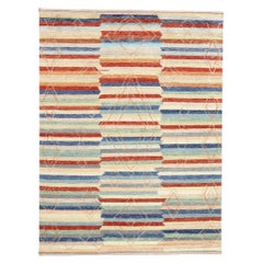New Diamonds Tapis marocain contemporain à rayures