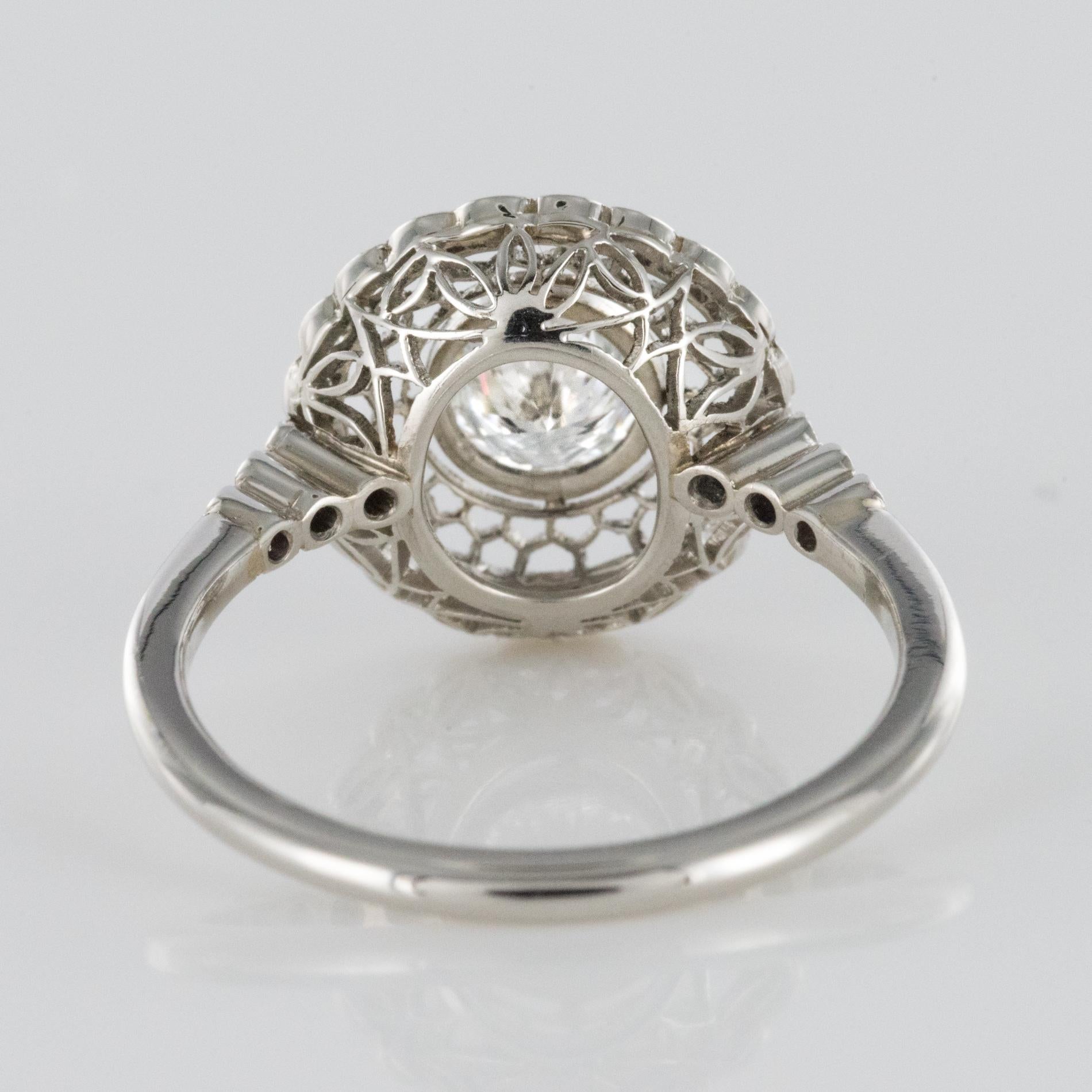 New Diamonds Platinum Round Engagement Ring 2