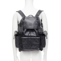 new DIOR 2022 HIt The Road black CD Diamond canvas logo backpack