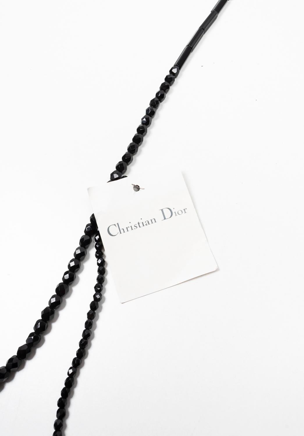 New Dior Homme SS04 “Strip” Beaded Necklace In New Condition For Sale In Kaunas, LT