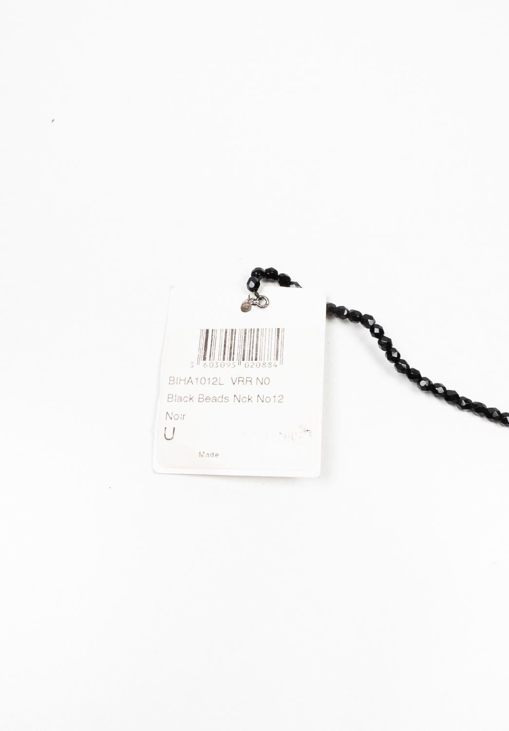 New Dior Homme SS04 “Strip” Beaded Necklace For Sale 1