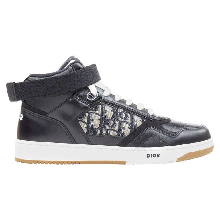 new DIOR KIM JONES 2020 B27 Oblique Monogram Black high top sneakers ...