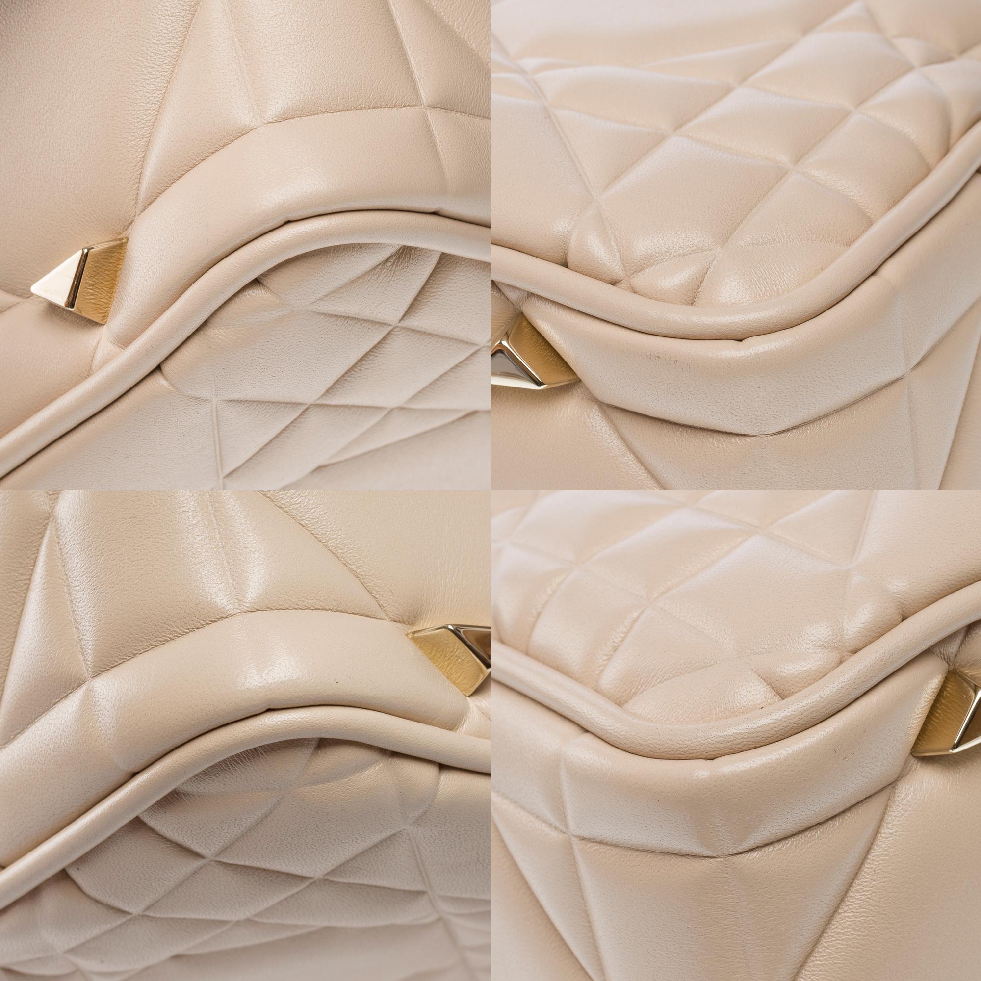 New Dior Lady 95.22 handbag strap in beige cannage leather, GHW 8