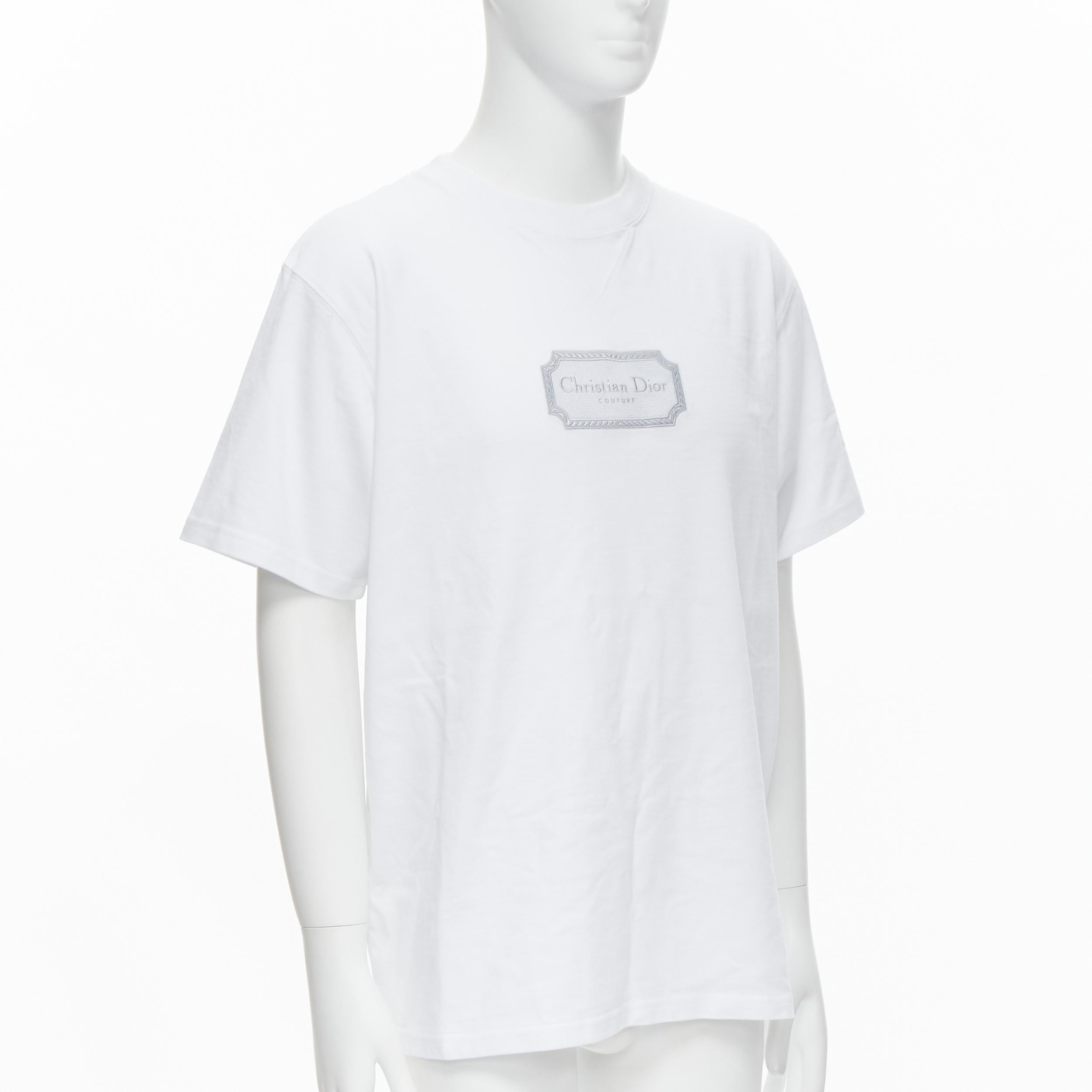 dior logo white tee