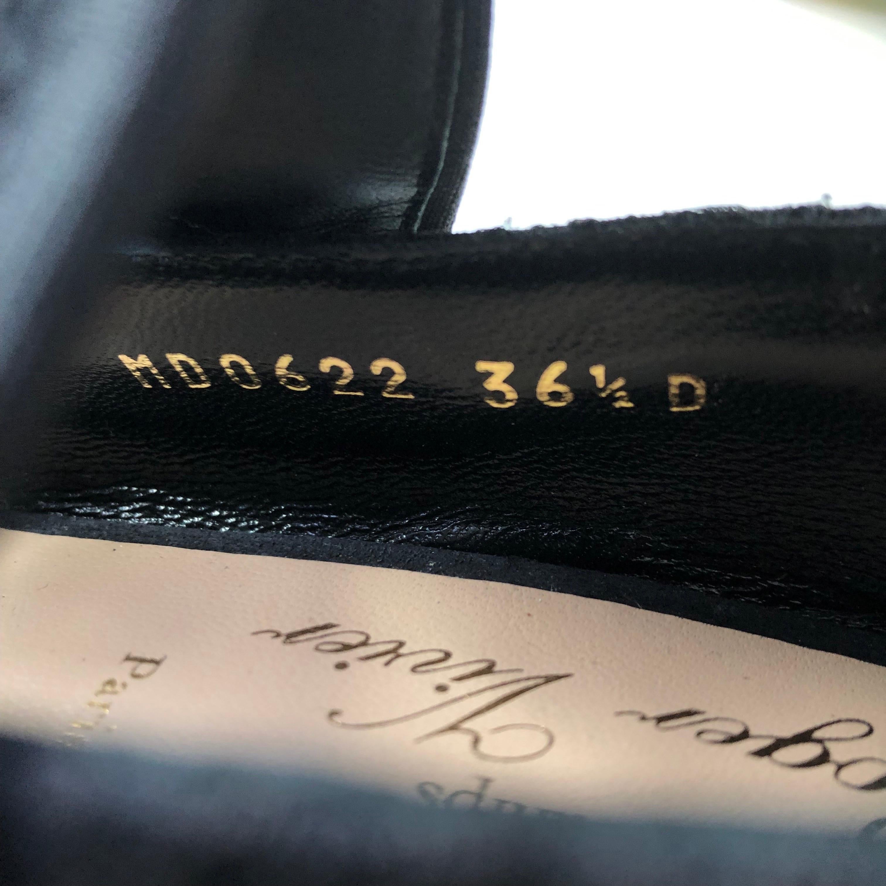 NEW Dior x Roger Vivier Mimosas Floral Kitten Heel Maryjane Pumps 36.5 im Angebot 5