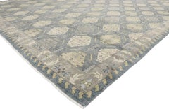 Vintage-Inspired Muted Oushak Rug, Modern Style Meets Rustic Sensibility