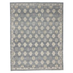 Vintage-Inspired Muted Oushak Rug, Modern Style Meets Rustic Sensibility