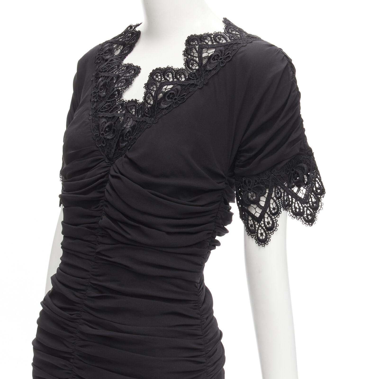 new DOLCE GABBANA black silk gathered shirred lace trim cocktail dress IT42 M
Reference: TGAS/C01543
Brand: Dolce Gabbana
Designer: Domenico Dolce and Stefano Gabbana
Material: Silk, Blend
Color: Black
Pattern: Abstract
Closure: Zip
Lining: