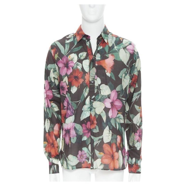 Dolce & Gabbana Multicolor Shell Print Hawaii Casual Shirt
