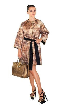 New Dolce & Gabbana La Traviata Opera Quilted Brocade Coat Italian 40 - US 4