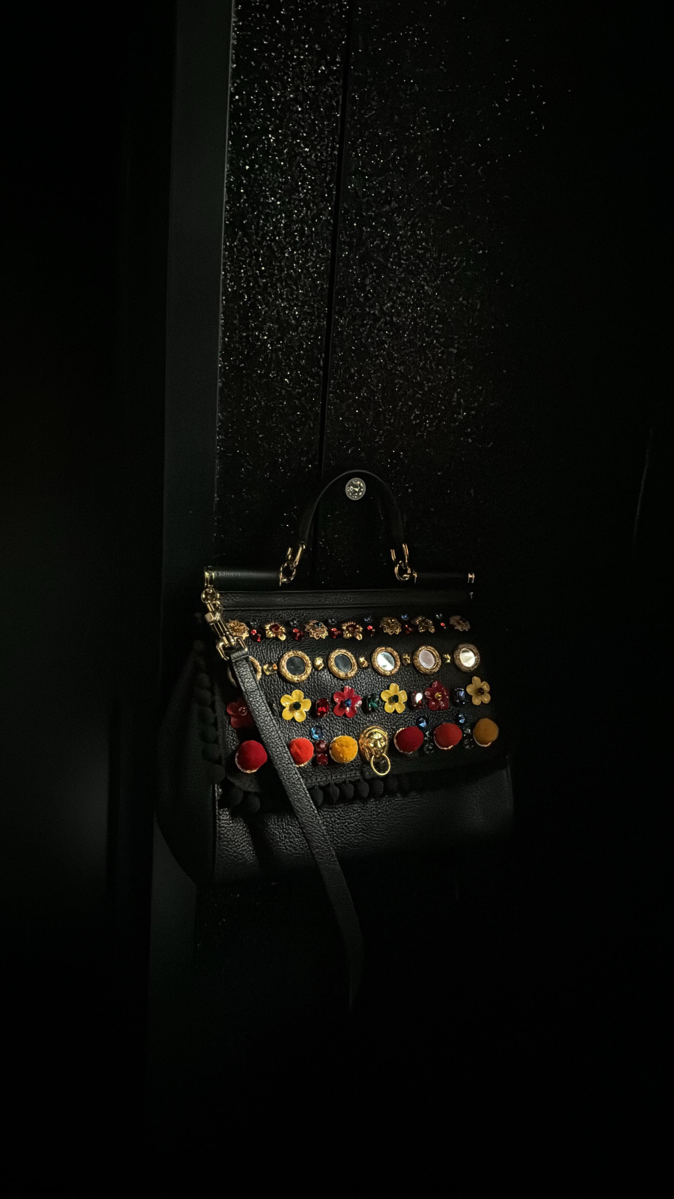 NEW Dolce & Gabbana Sicily In Raffia Shoulder Leather Bag For Sale 5