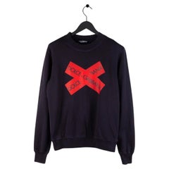 Nuevo Jersey de hombre Dolce&Gabbana Sudadera Pullover Red Cross, talla 46IT (S/M) S444