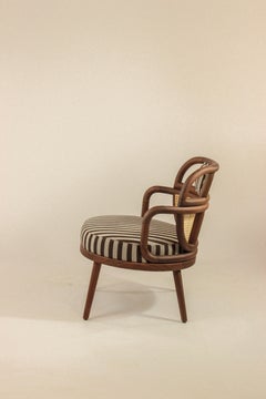 NOUVEAU ! DOOQ ! Fauteuil moderne Havana en noyer et marron