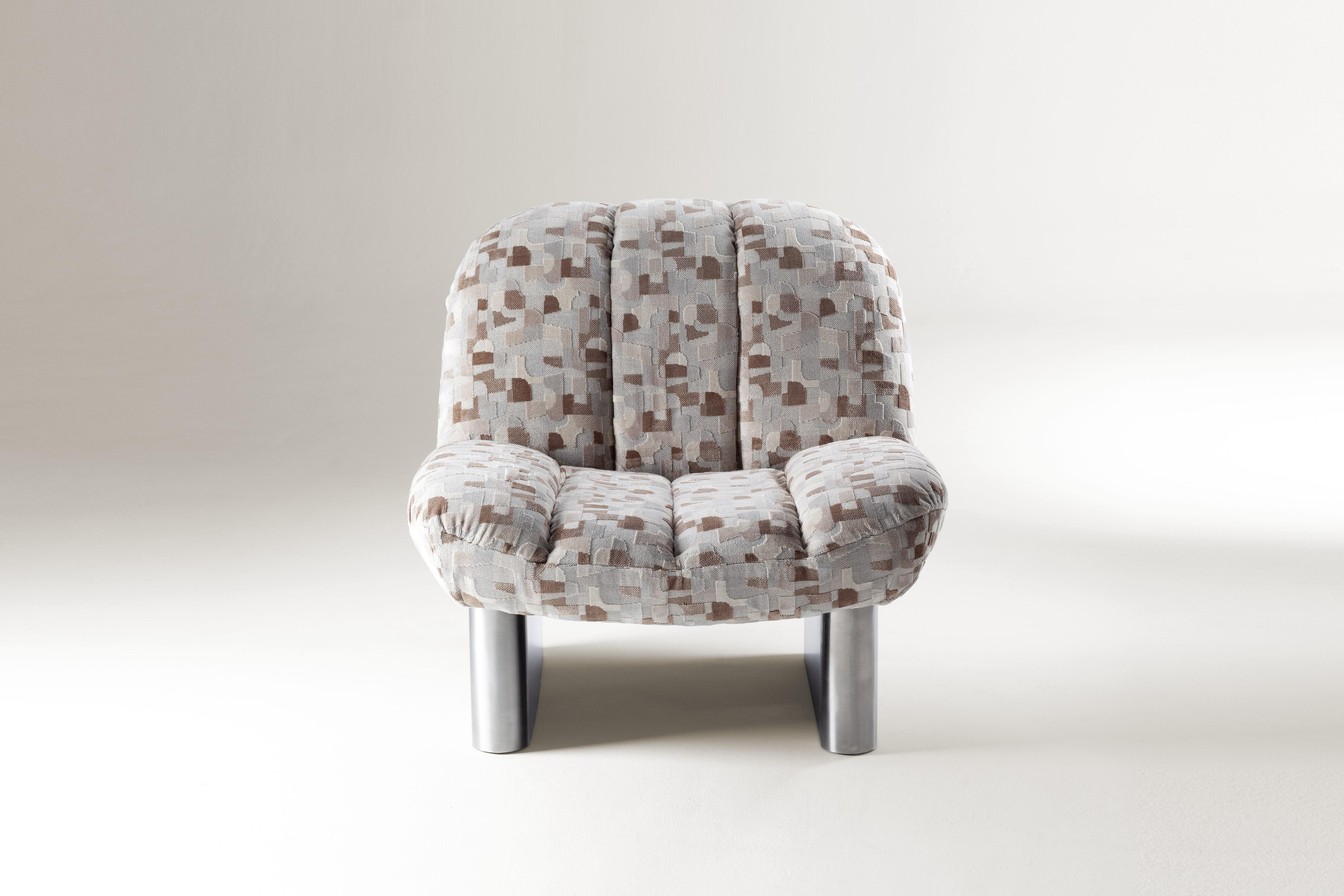 NEU! Dooq! Moderner Colin Sessel in Grau, Brown und Holzfüßen im Zustand „Neu“ im Angebot in Lisbon, PT
