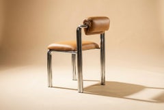 NEW! DOOQ! MODERN! Cubu Chair in fabric and inox structure