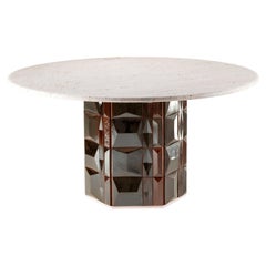 NOUVEAU ! DOOQ ! Table de salle à manger d'extérieur « Modern Milano » ø 170 cm