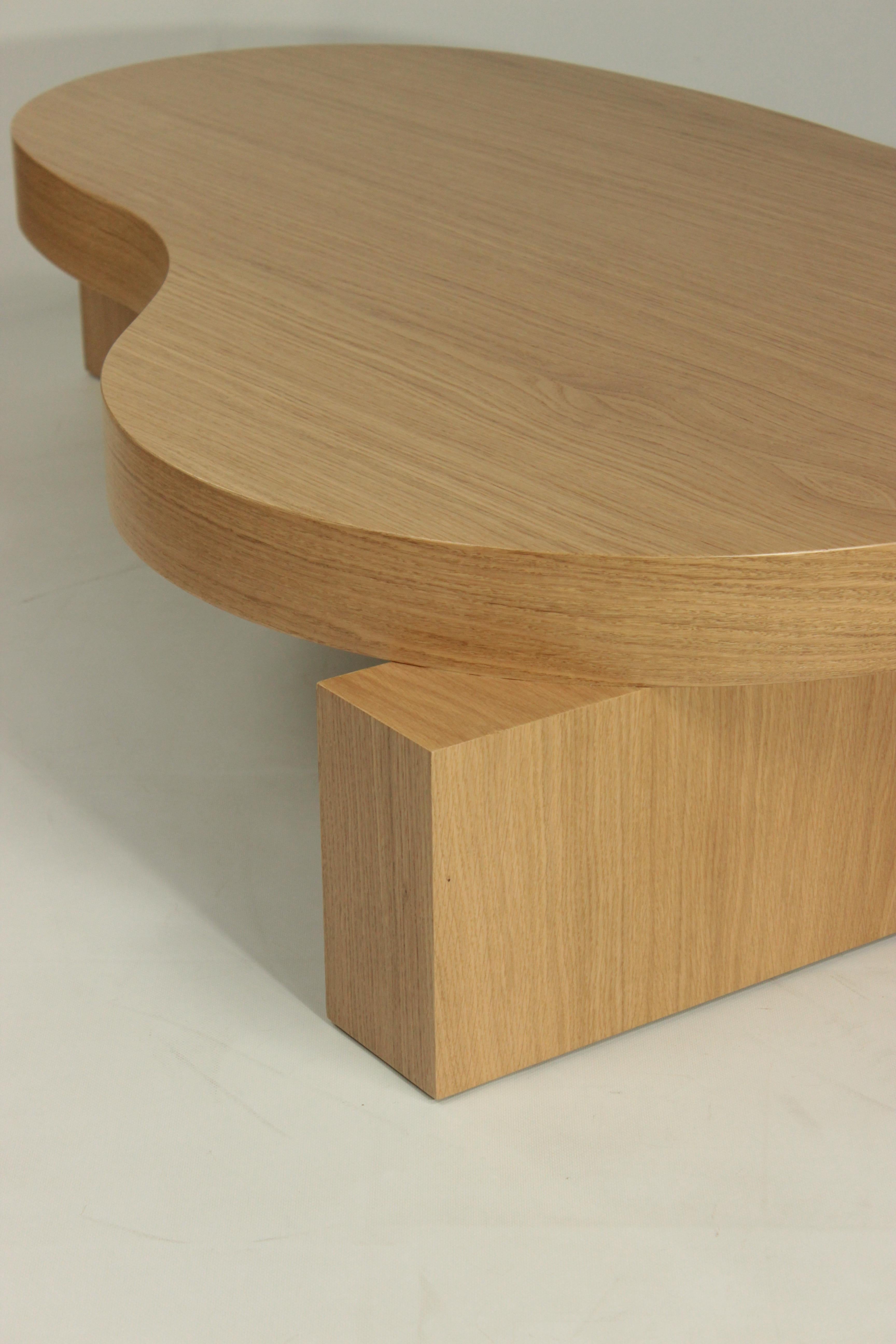 Futurist NEW! DOOQ! MODERN! On The Rocks Center Table in Wood For Sale