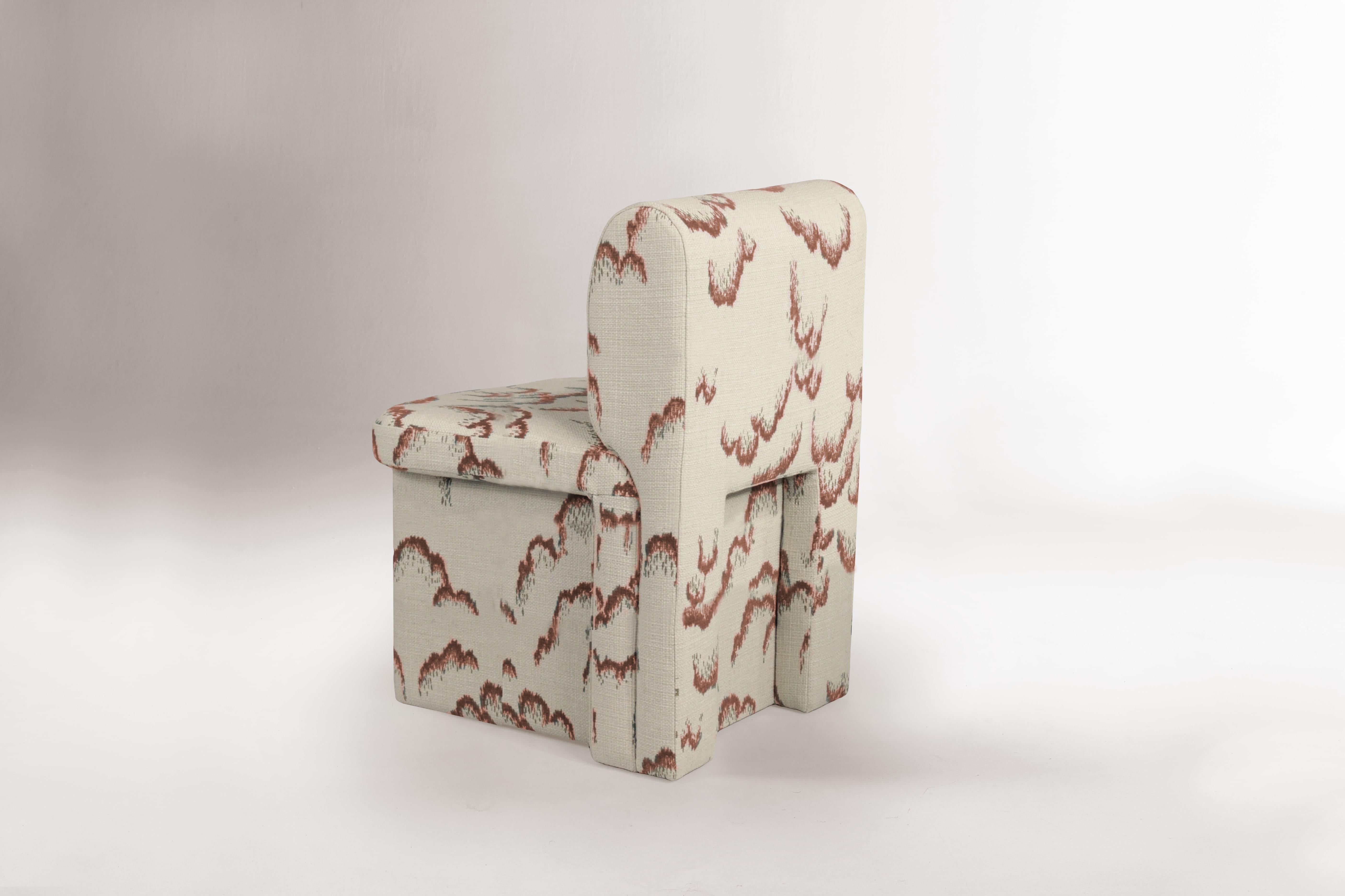 NEU! DOOQ! Modern! Silde Stuhl in Dunkelbraun im Angebot 1