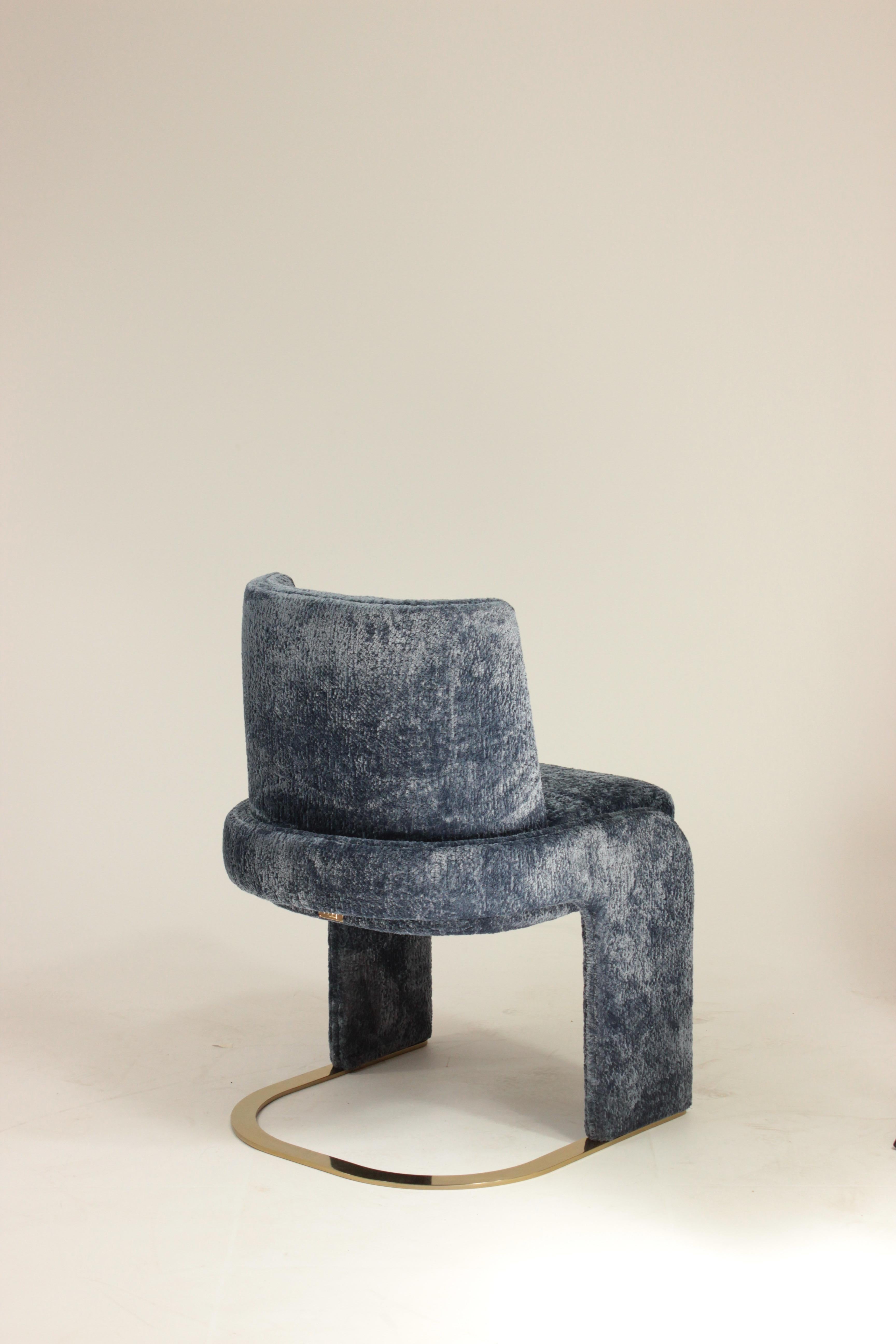 Portuguese NEW! DOOQ! Odisseia Chair in Blue without arms For Sale