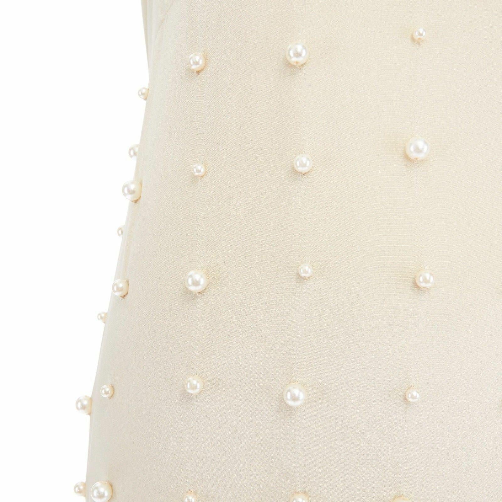 beige pearl dress