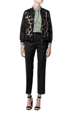 NEW Dries Van Noten Beaded Sequin Zip-Up Jacket - Size Small
