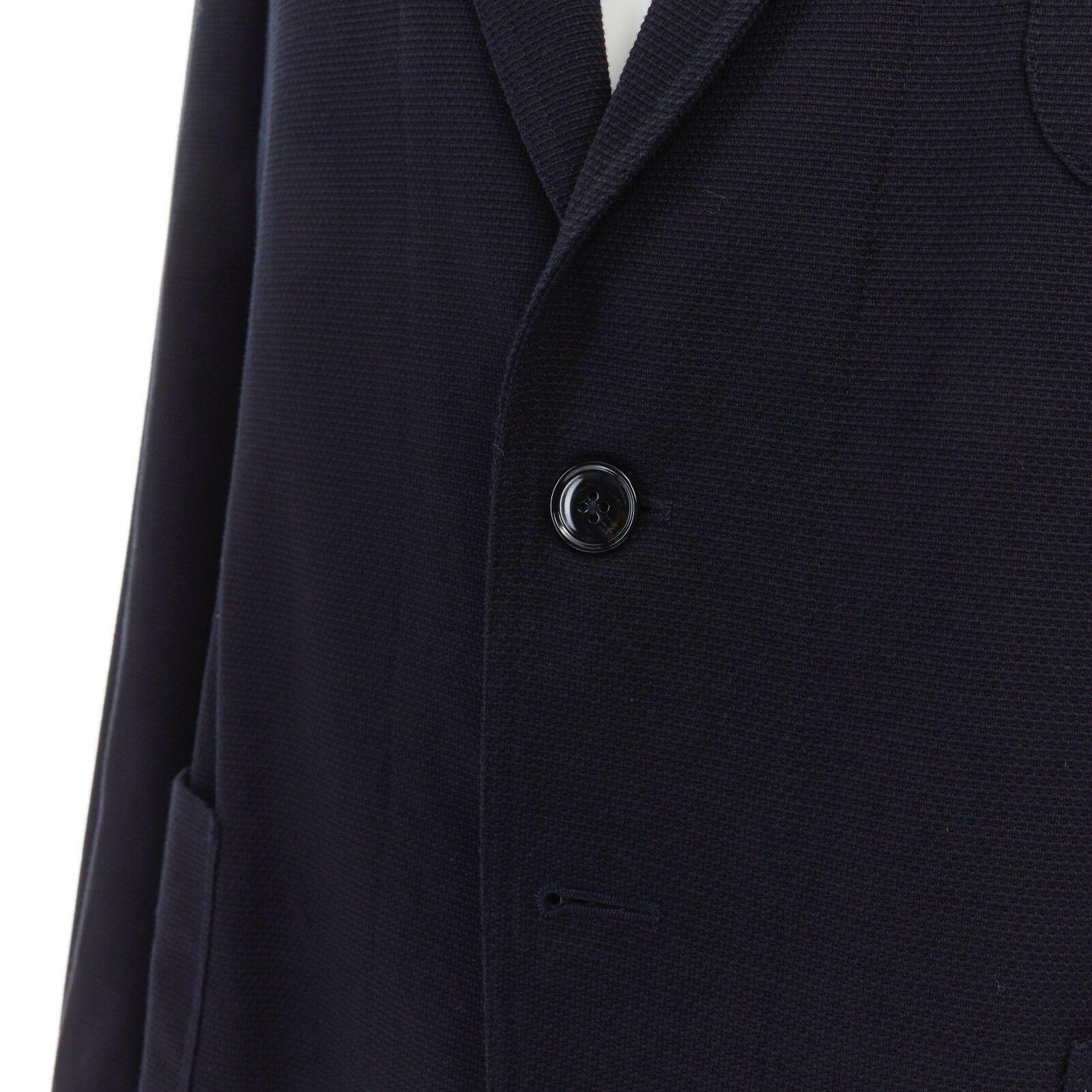new DRIES VAN NOTEN Boyler blue gold sequin eye embellished blazer jacket FR50 L 1