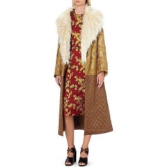 New DRIES VAN NOTEN 'Dior' Floral Jacquard Dress FR36 US 4