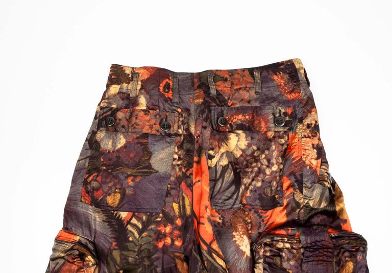 New Dries Van Noten Men Pants Cargo Floral Size 50/Large For Sale