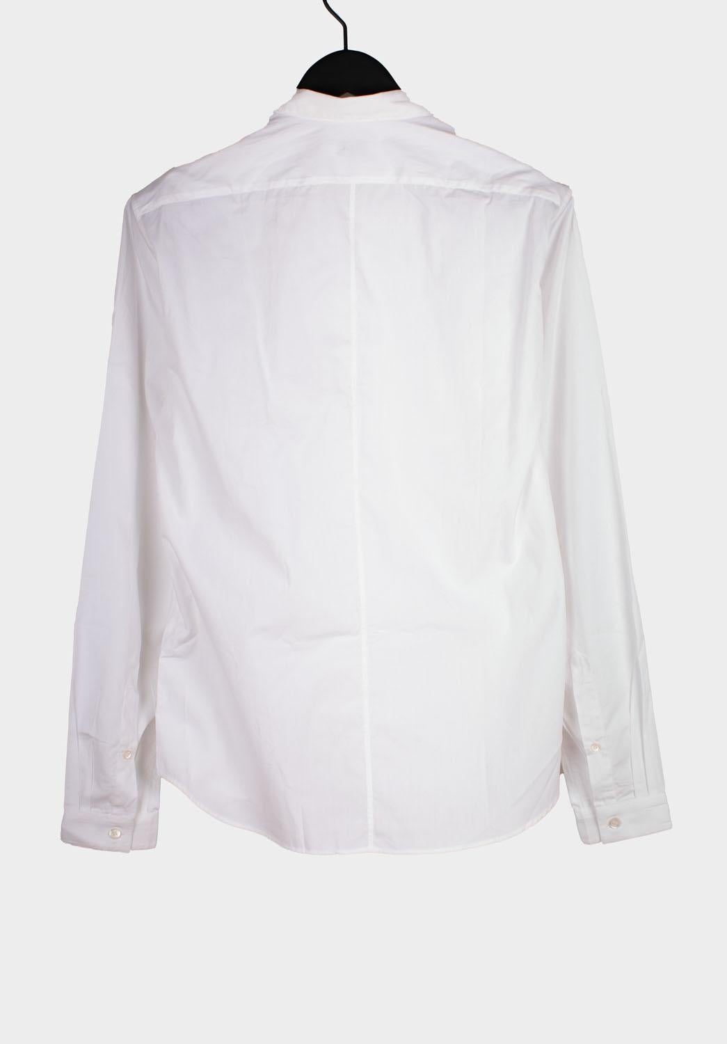 New Dries Van Noten Men Shirt Casual Pure White Size 48 – M/L For Sale 1