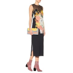 New DRIES VAN NOTEN Runway 'Dorsey' Sleeveless Floral Print Crepe Dres FR42 US10