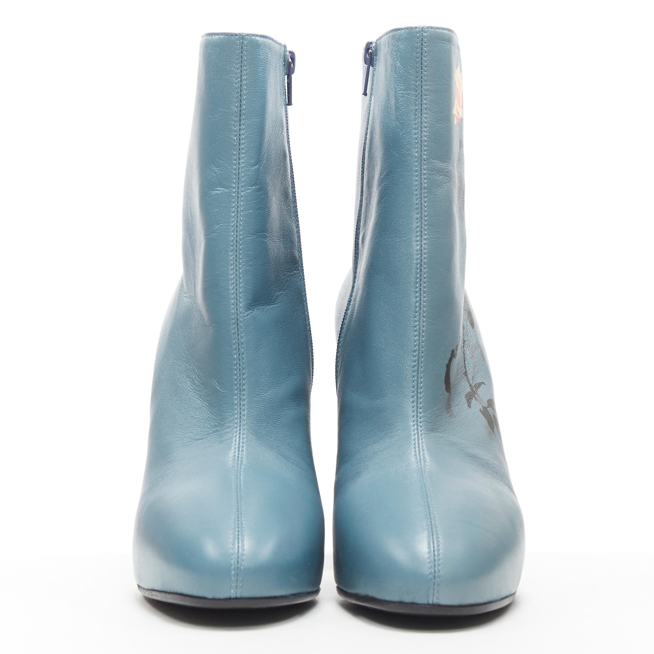 dries van noten blue boots