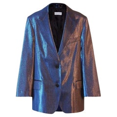 NEW Dries Van Noten Two-Tone Lamé Blazer size S