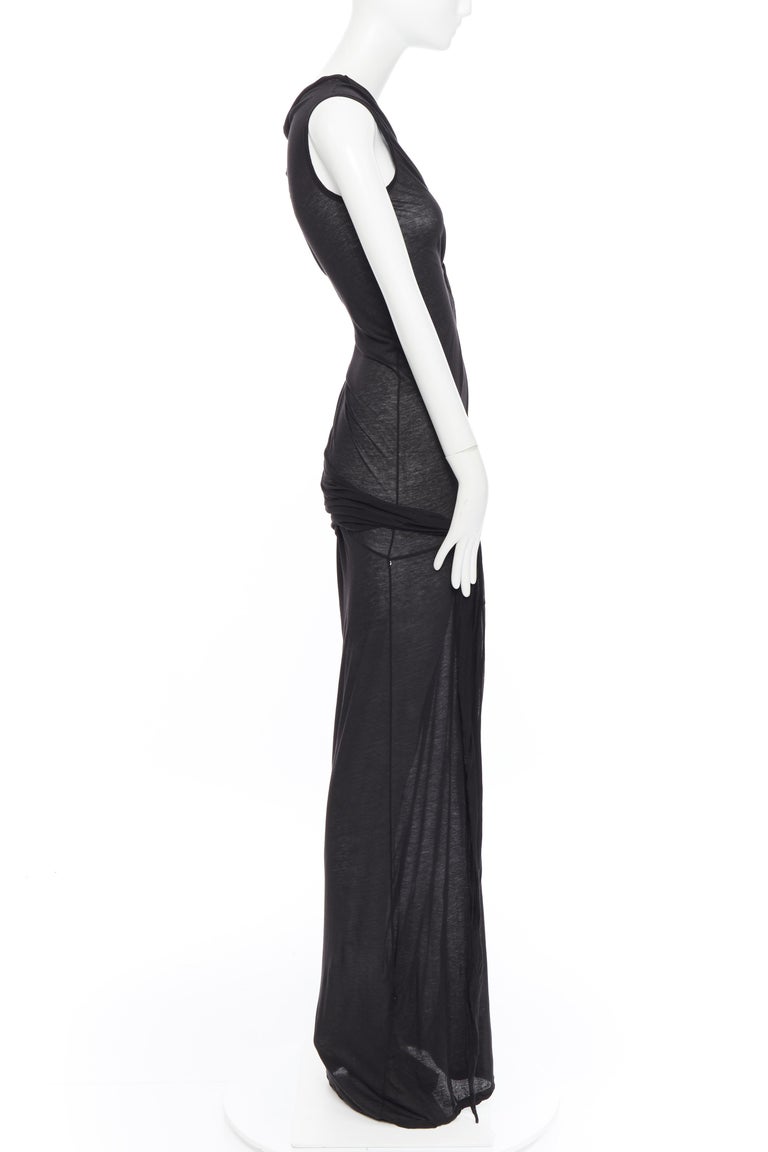 new DRKSHDW RICK OWENS black cotton jersey tie knot drape bias maxi dress XS at 1stDibs | rick owens maxi dress, rick owens jersey dress, rick owens draped dress new DRKSHDW RICK OWENS black cotton jersey tie knot drape bias maxi dress XS at 1stDibs | rick owens maxi dress, rick owens jersey dress, rick owens draped dress