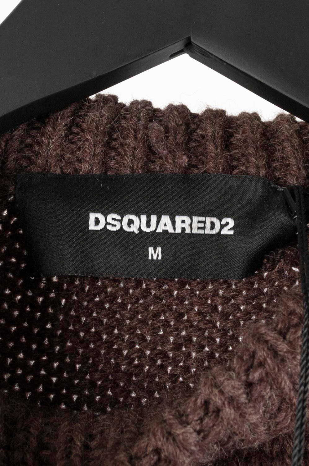 New Dsquared2 Wool Knit Woman Love Is Sweater Size M, S479 For Sale 3