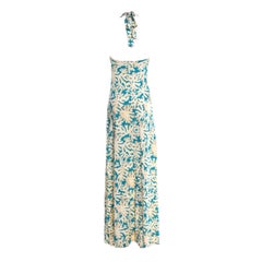 NEW DVF Diane von Furstenberg Maxi Neckholder Evening Gown Dress
