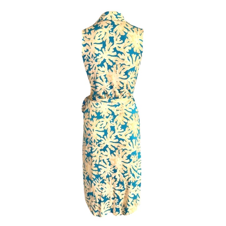 Robe En Soie Diane Von Furstenberg - Taille 6 - Orange - Occasion Excellent état