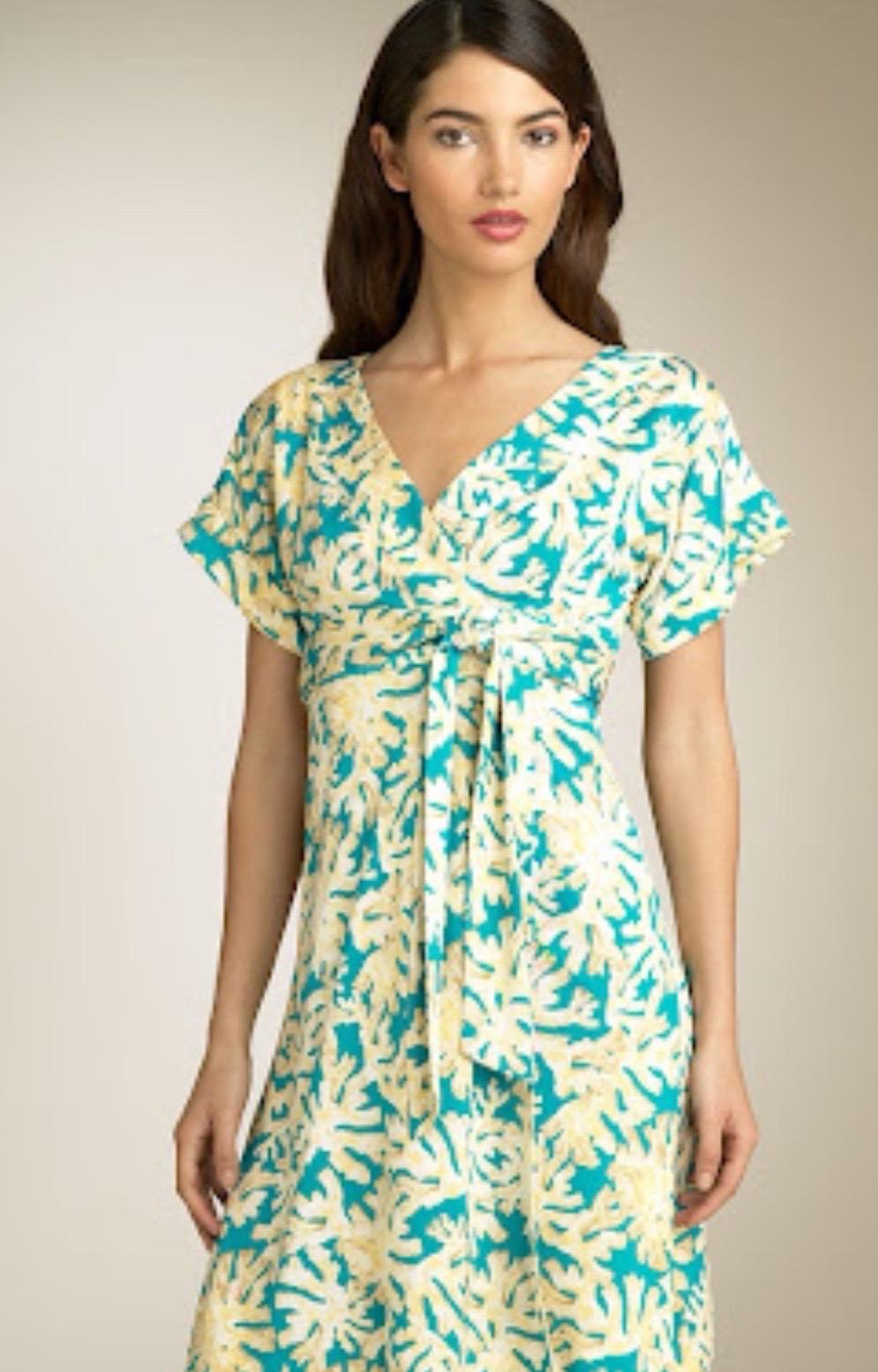 NEW DVF Diane von Furstenberg Signature Silk Wrap Dress 10 For Sale 4