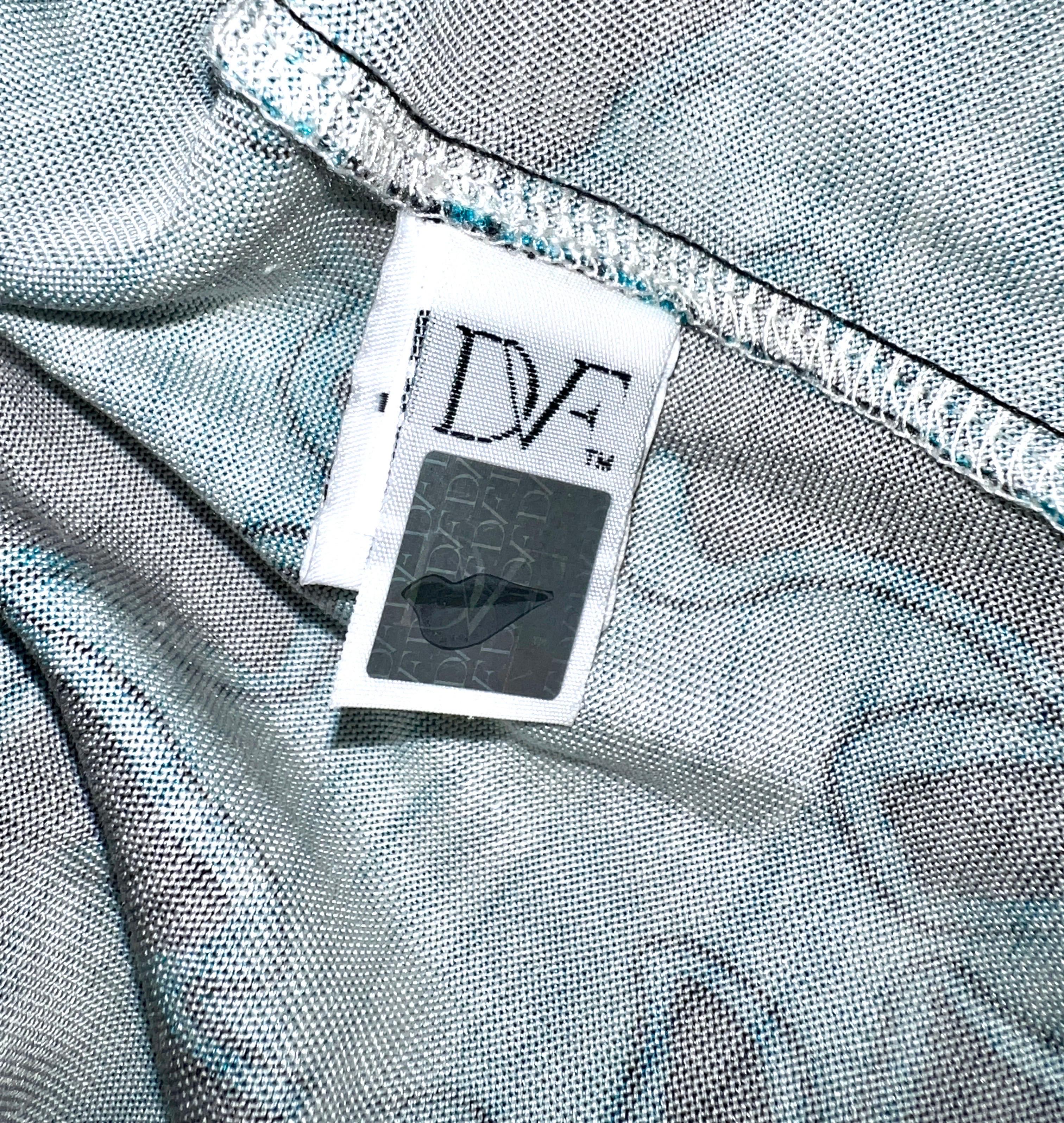 NEW DVF Diane von Furstenberg Wrap Dress Vintage Print Reissue 8 2