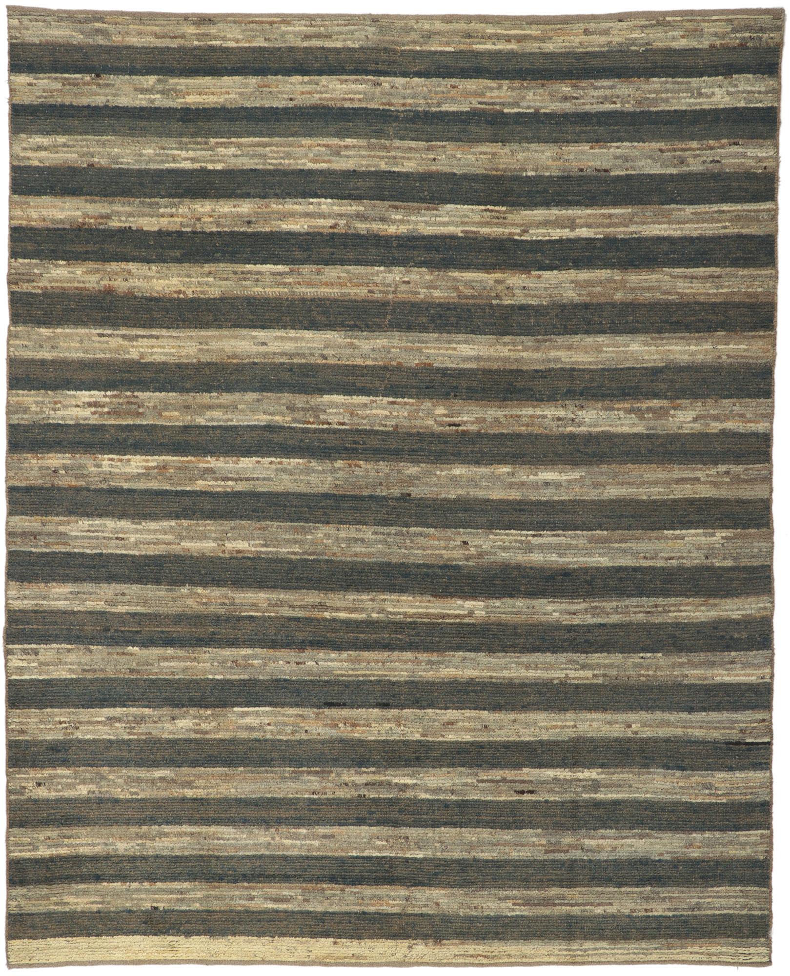 Tapis marocain moderne et organique Canyon Strata, 08'03 x 10'03 en vente 2