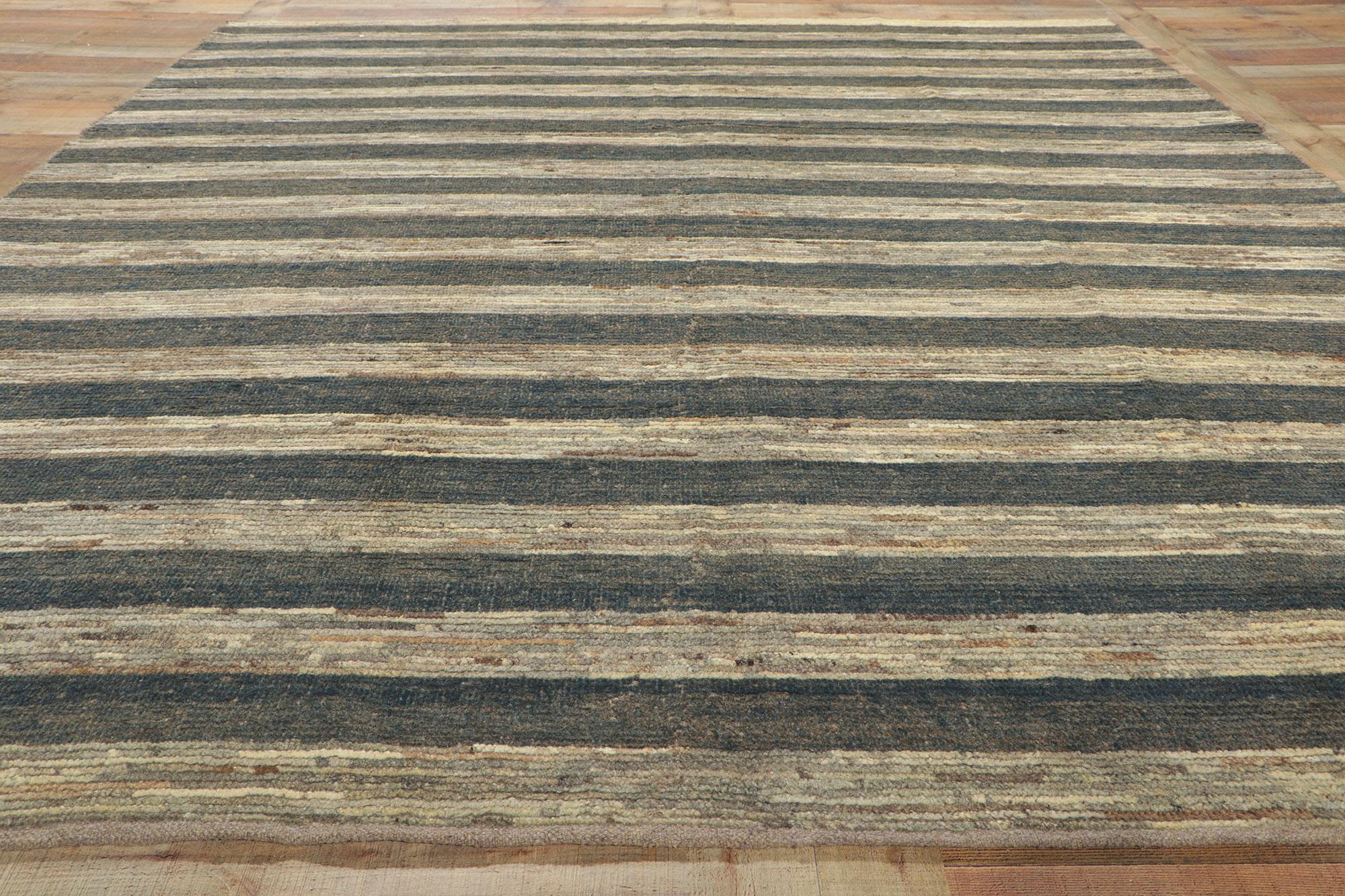 Laine Tapis marocain moderne et organique Canyon Strata, 08'03 x 10'03 en vente