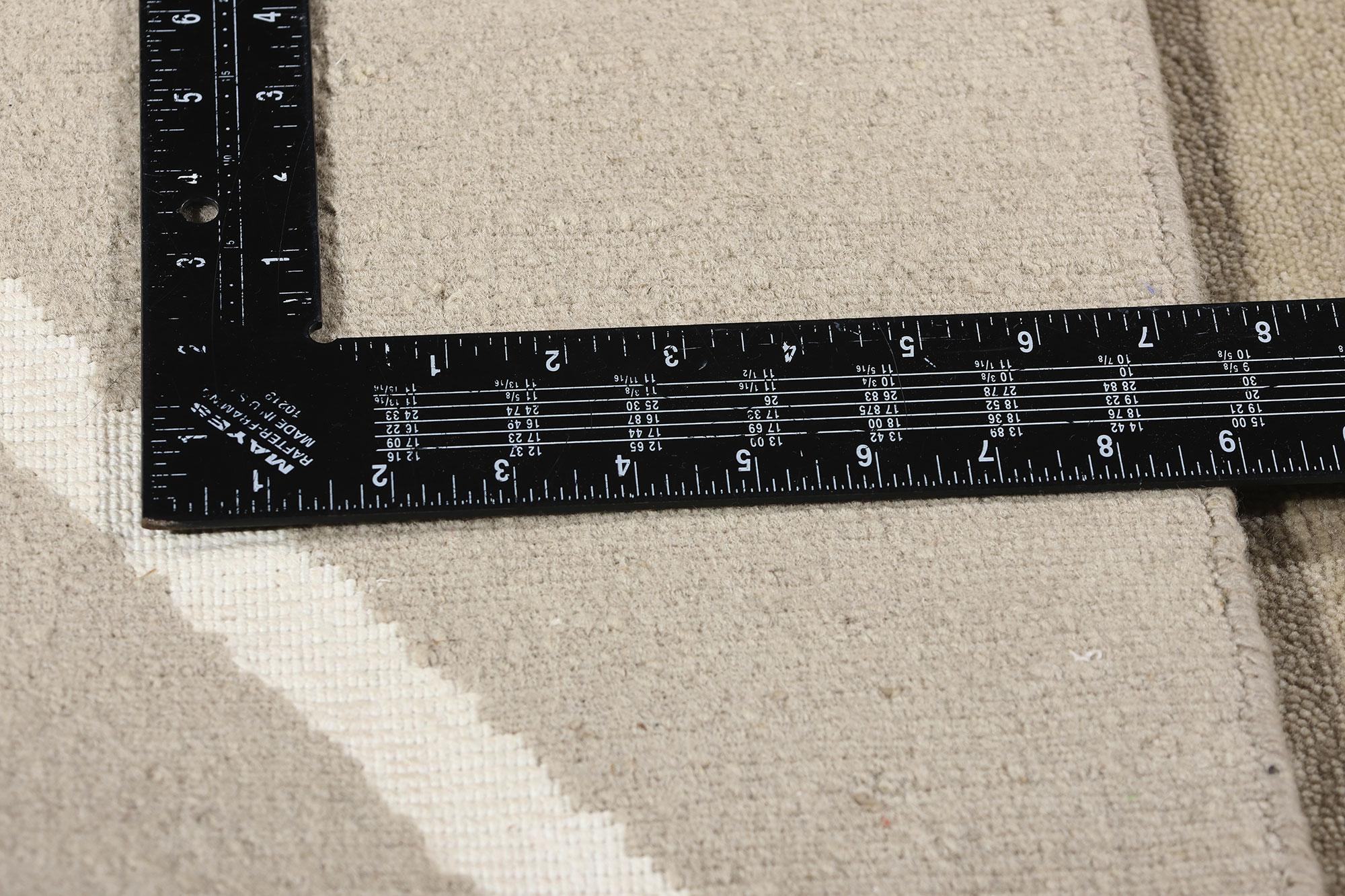 New Contemporary Tranquil Taupe Biophilic Wool Carpet with Modernist Style In New Condition For Sale In Dallas, TX