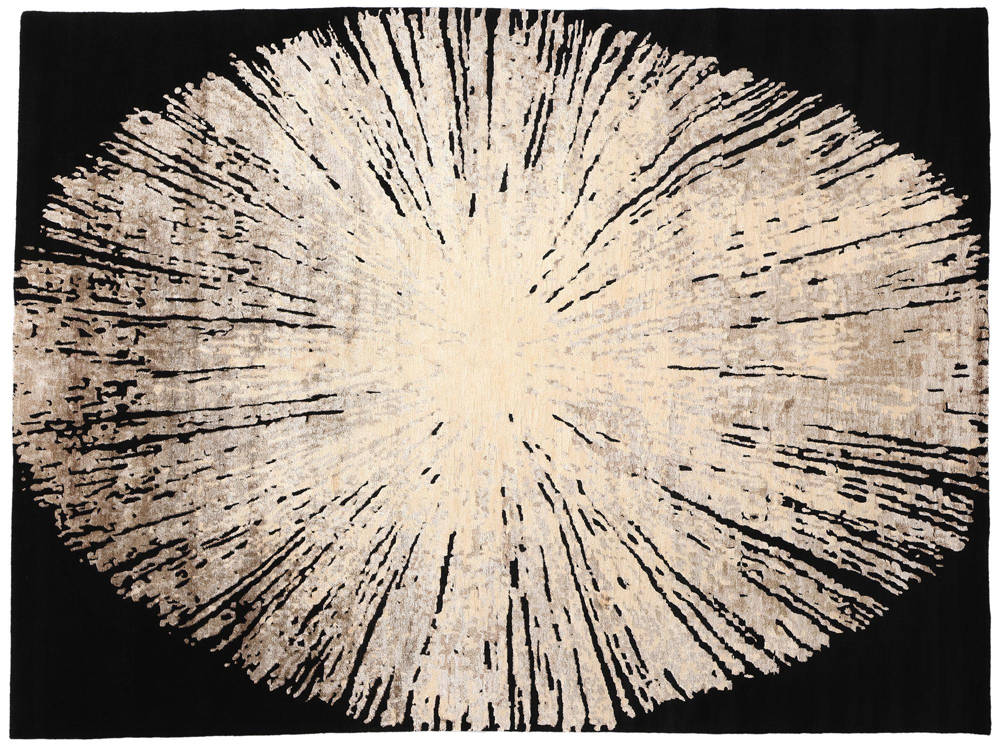 New Contemporary Biophilic Wool and Silk Carpet For Sale 4