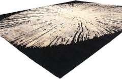 The Golden Radiance: A Contemporary Indian Wool & Silk Masterpiece of Biophilic