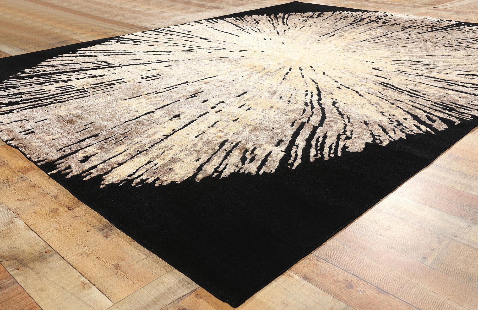New Contemporary Biophilic Wool and Silk Carpet For Sale 1