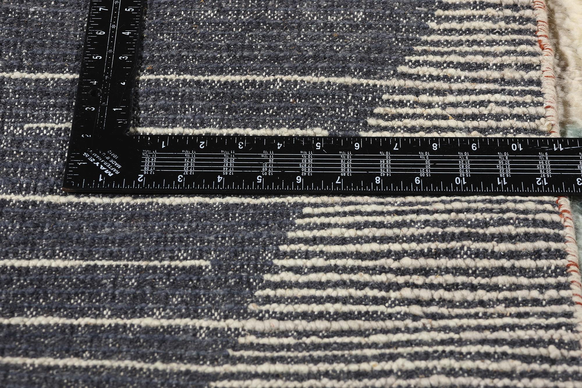 Neu Erdfarbener Contemporary Geometric Moroccan Rug, 09'01 x 12'00 im Zustand „Neu“ im Angebot in Dallas, TX