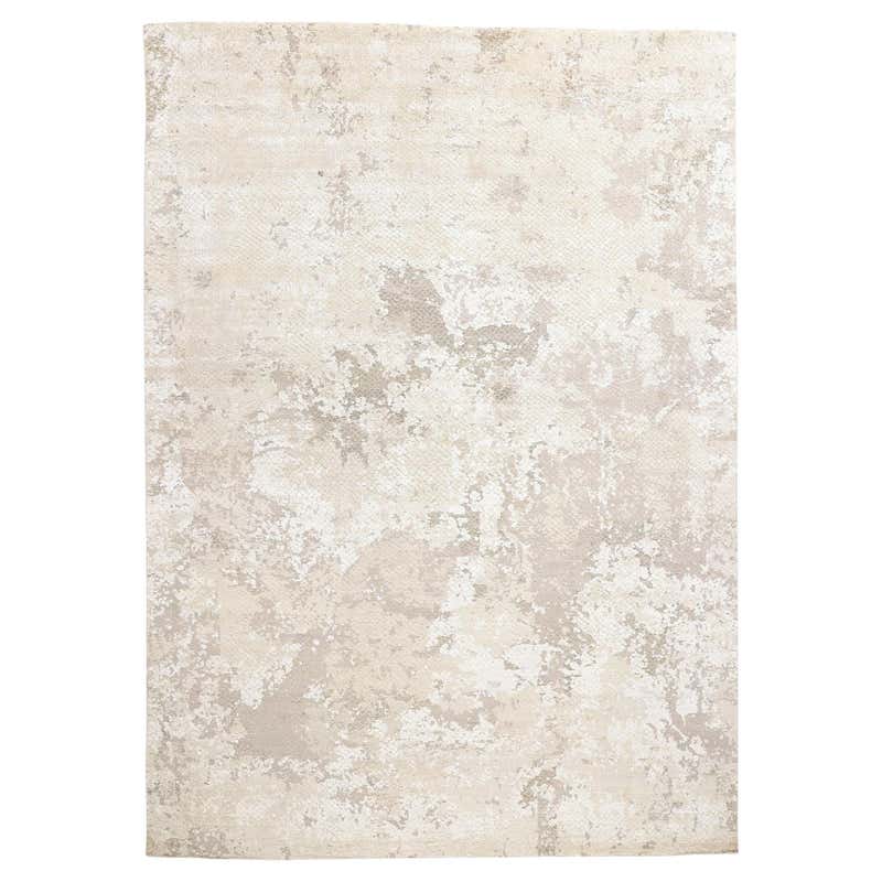 New Earth-Tone Contemporary Abstract Wool Rug For Sale at 1stDibs