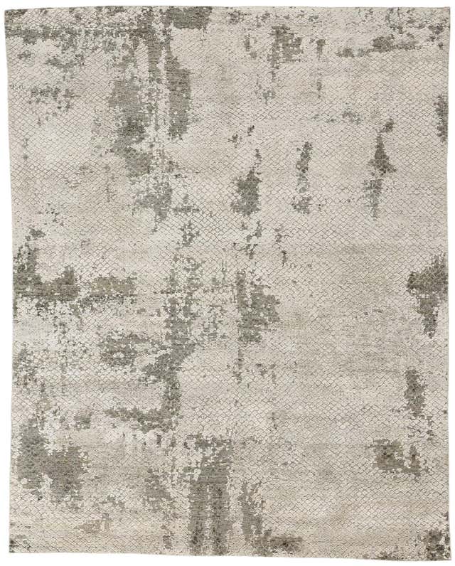New Earth-Tone Contemporary Abstract Wool Rug For Sale at 1stDibs