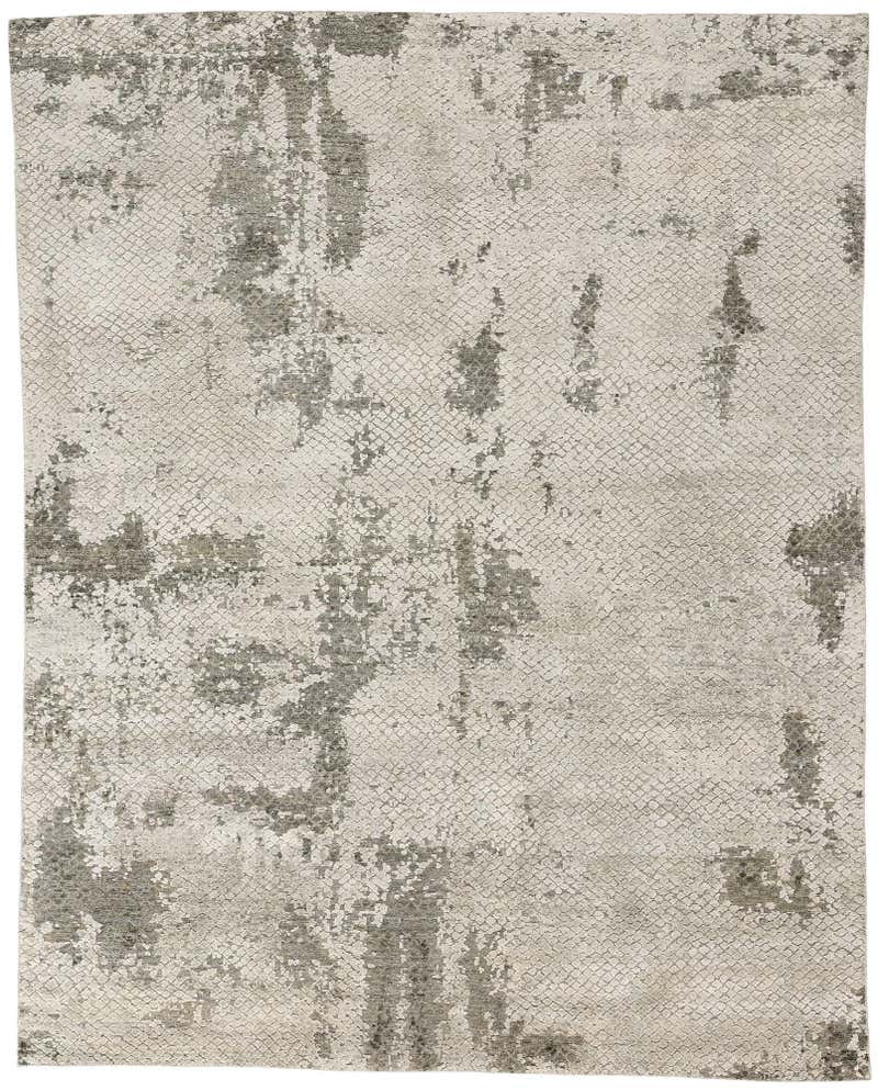 New Earth-Tone Contemporary Abstract Wool Rug For Sale at 1stDibs