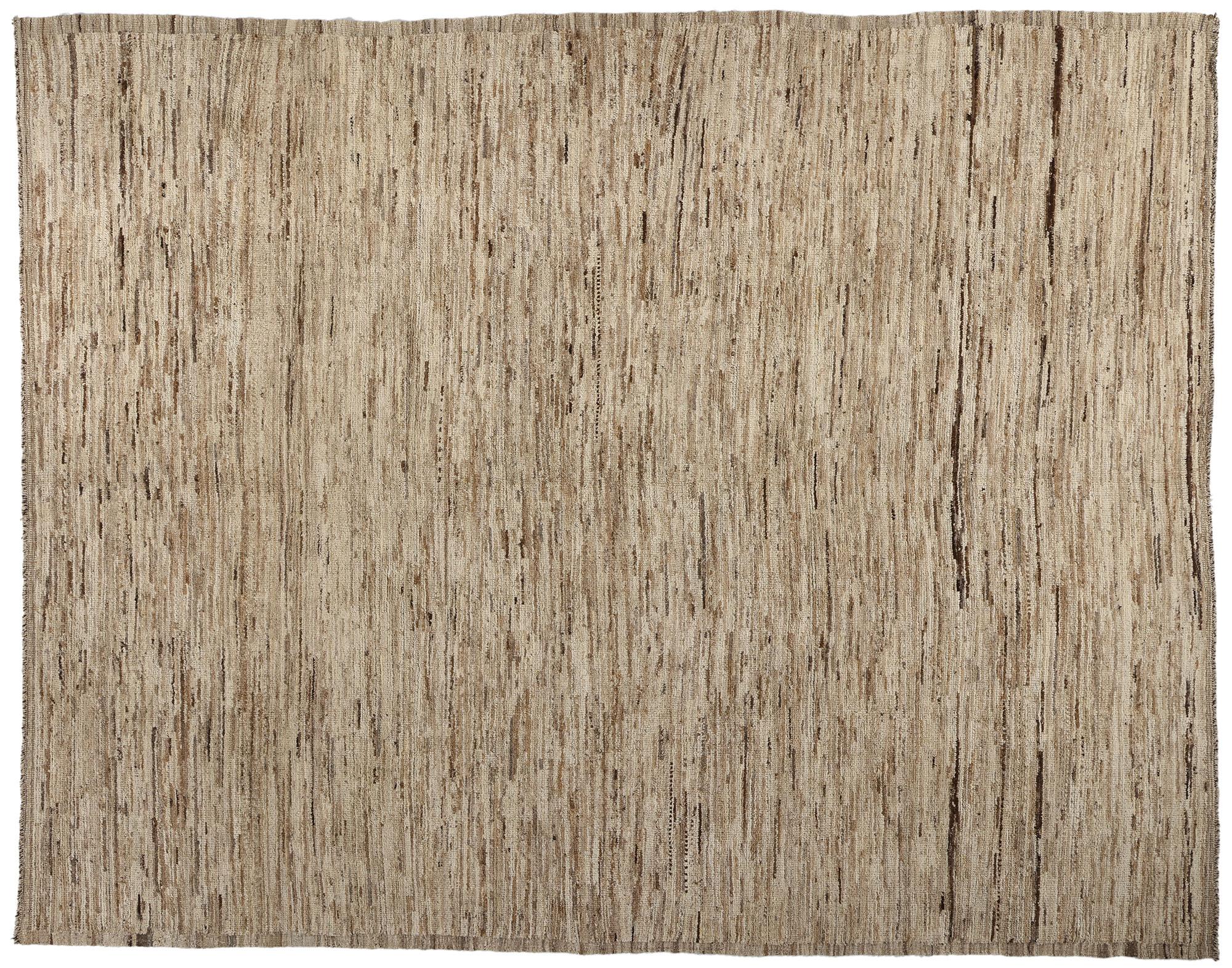 New Earth-Tone Moroccan Biophilic Shibui Rug Inspired by Nature For Sale 2